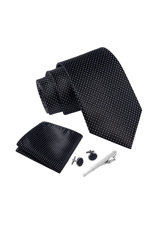 SET - Tie - Schwarz - Gepunktet