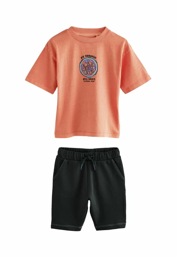 SET - Tracksuit bottoms - orange black