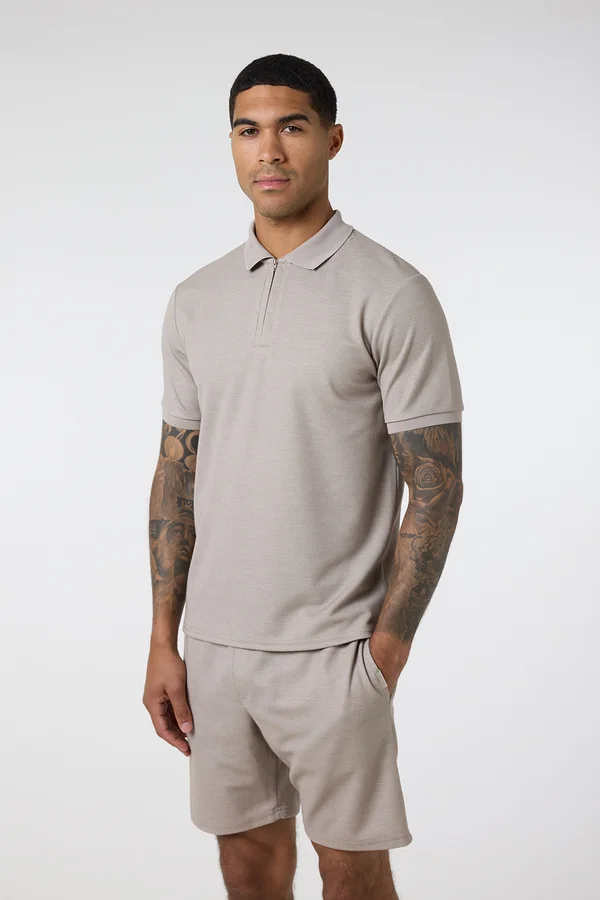 SET - Tracksuit bottoms - stone