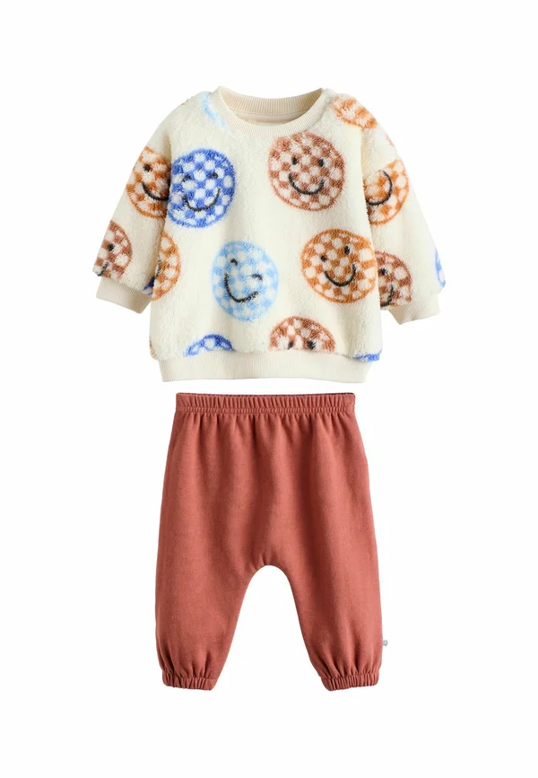 SET  - Trousers - blue checkerboard faces