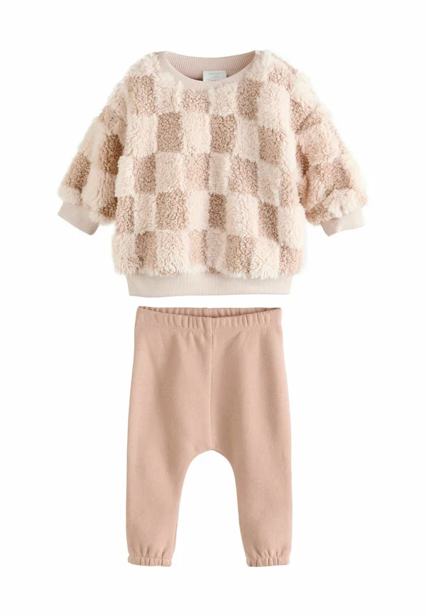 SET  - Trousers - neutral checkerboard