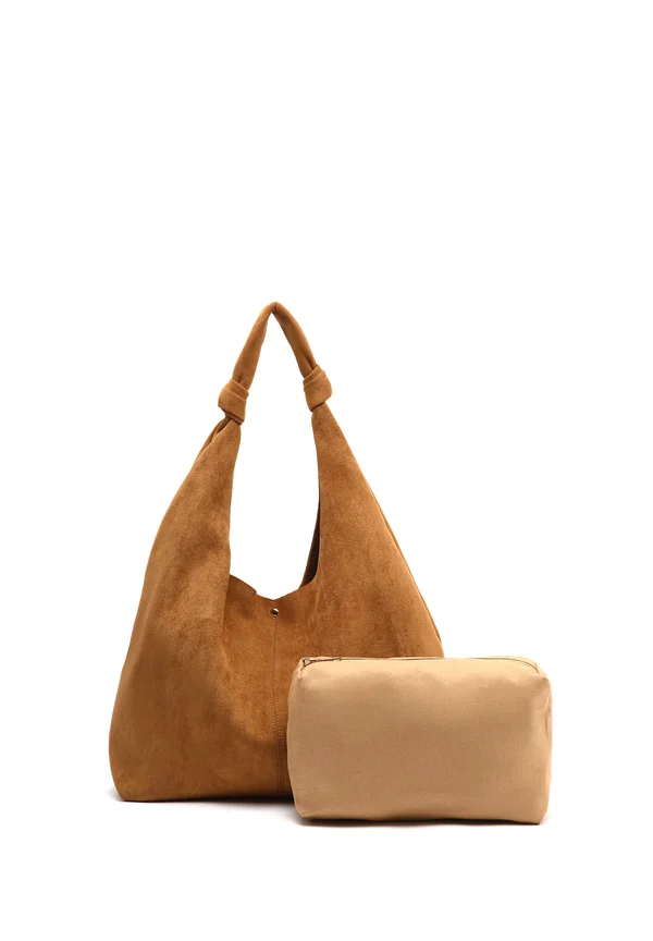 SET - Wash bag - brown