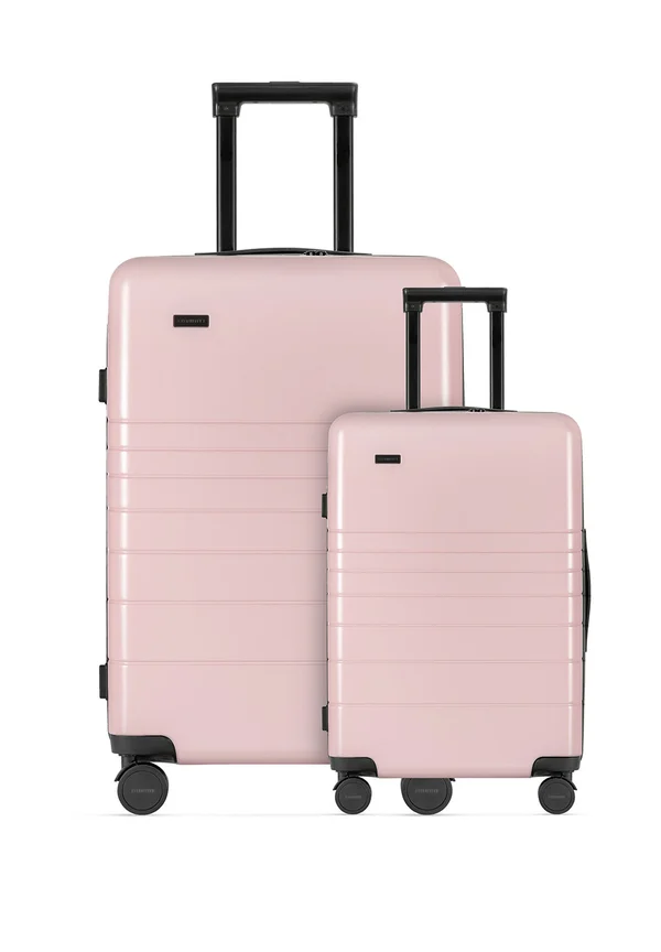 SET - Wheeled suitcase - pink