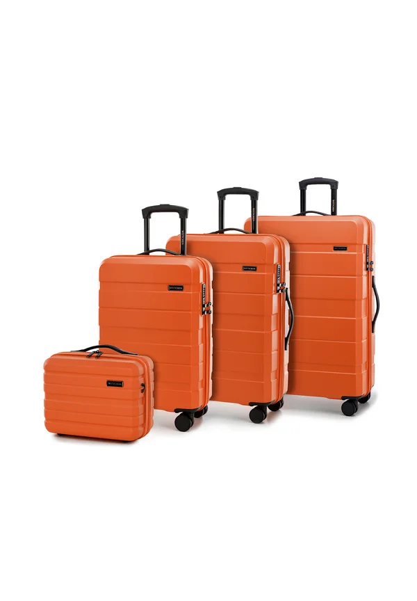 SET WITH A COSMETIC - Luggage set - orange