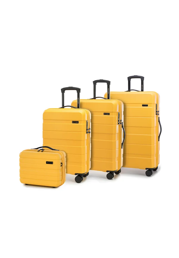 SET WITH A COSMETIC - Luggage set - yellow