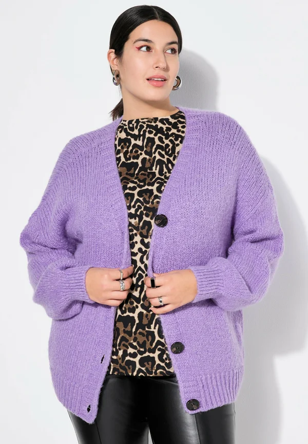 SHAPE BALLON-LANGARM - Cardigan - lilac