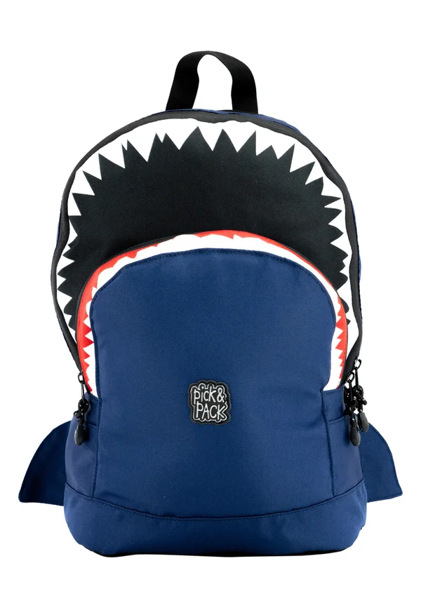 SHARK SHAPE M - Backpack - DARK BLUE