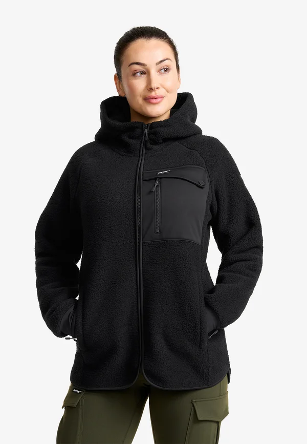 Sherpa Hoodie - Fleece jacket - caviar