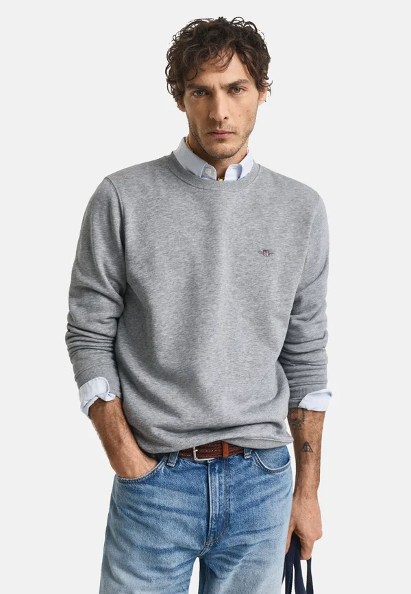 SHIELD C NECK - Sweatshirt - grau