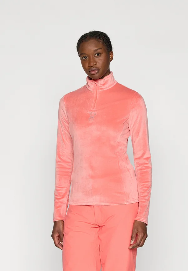 SHIMMER BUG 1/2 ZIP - Fleece jumper - coral haze