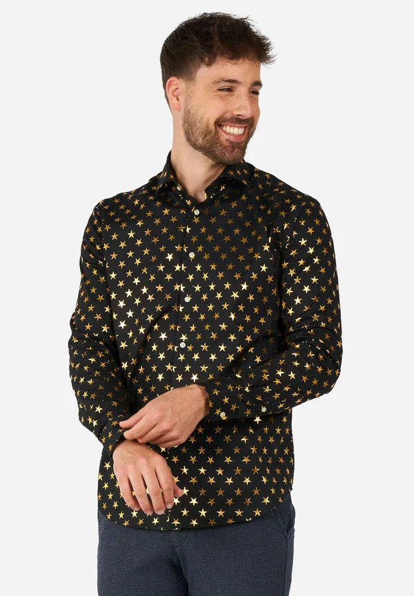 SHINY POLKA STAR - Shirt - black
