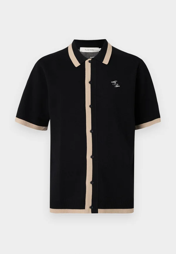 SHIRT GARDENER UNISEX - Button-down blouse - black