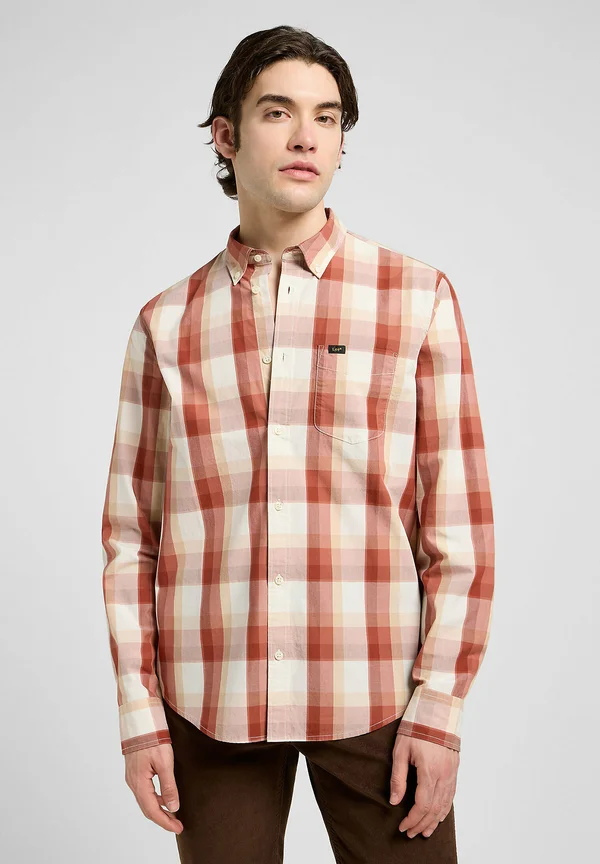 Shirt - red clay plaid