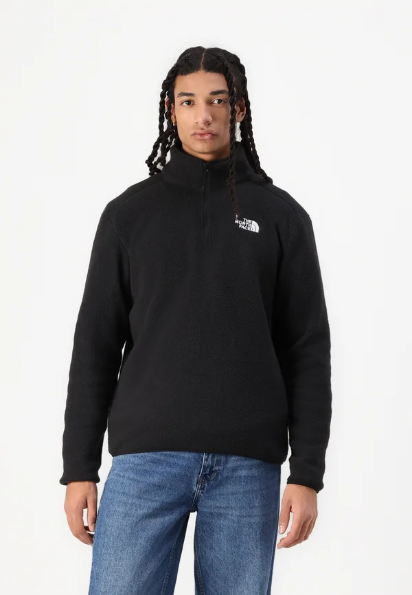 SHISPARE ZIP - Fleece jumper - black