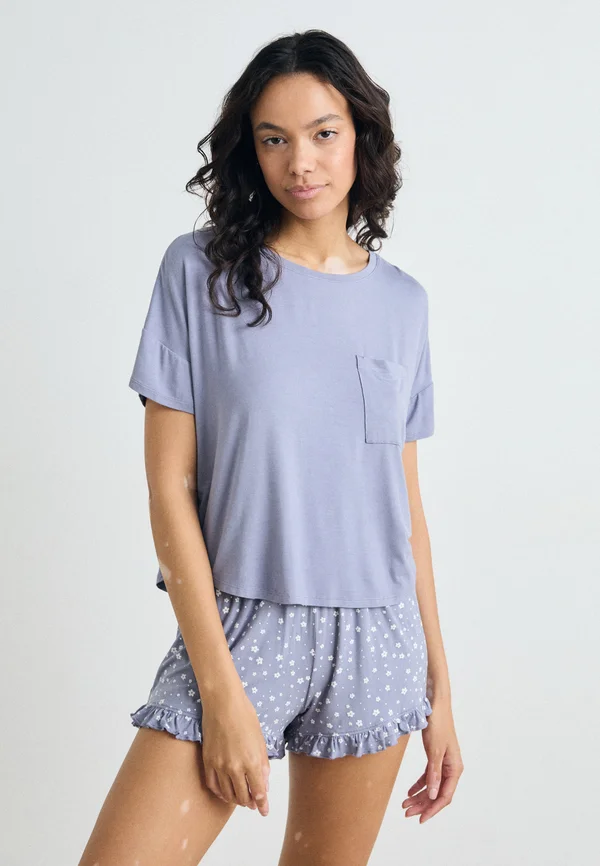 SHORT FLOWER - Pyjamas - purple