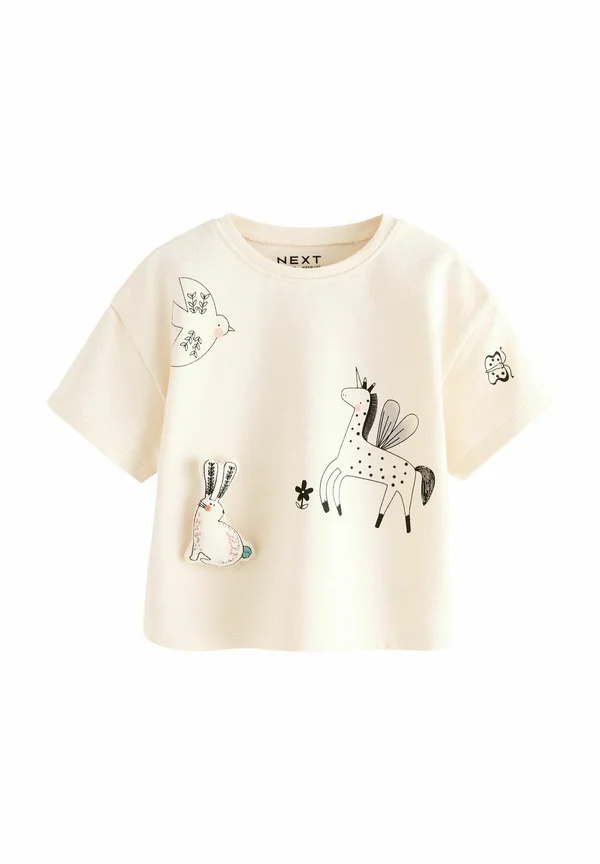 SHORT SLEEVE - Print T-shirt - ecru unicorn