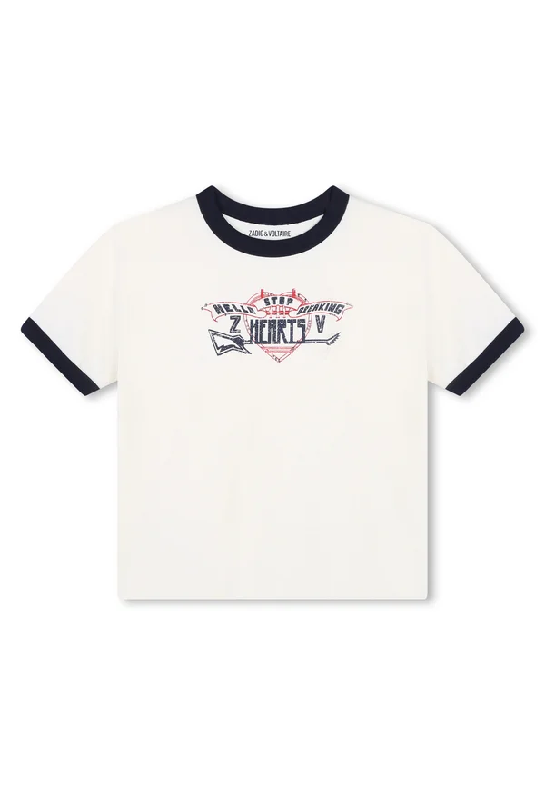 SHORT SLEEVES TEE - Print T-shirt - ivory