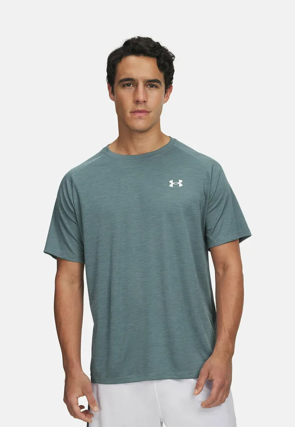 SHORT-SLEEVES UA TECH TEXTURED SS - Basic T-shirt - jasper blue