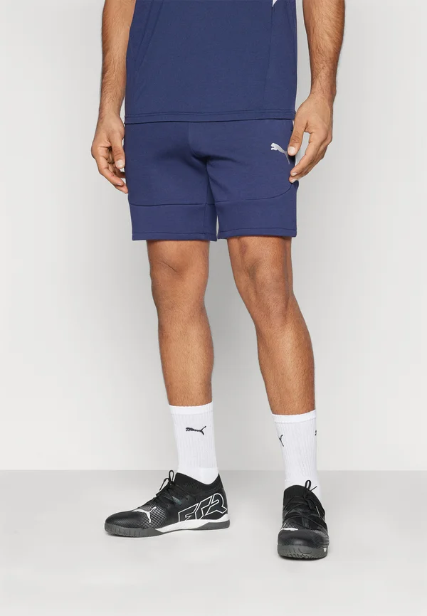 SHORTS - Sports shorts - navy/silver/white