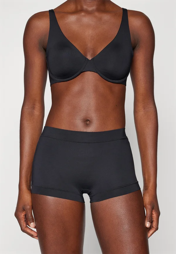 SHORTS UNIQUE MICRO - Pants - black