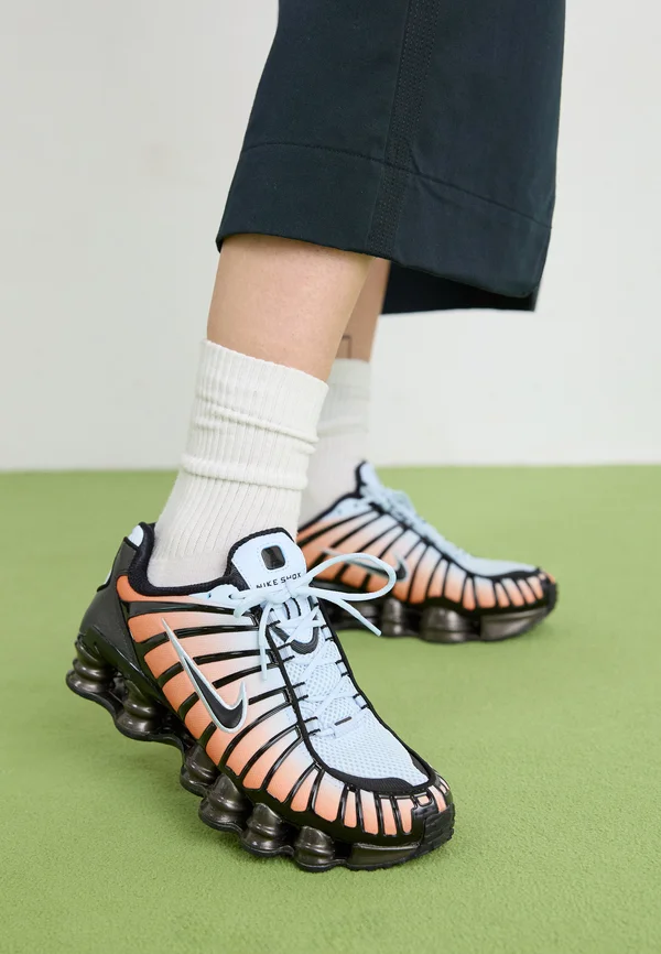 SHOX TL - Trainers - blue tint/black/total orange