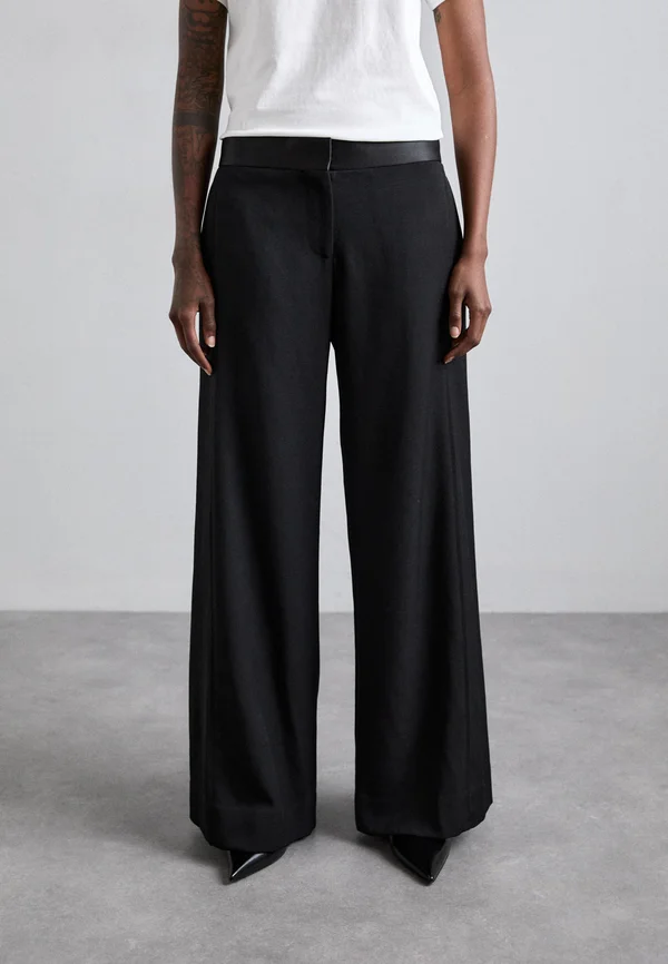 SIDE PANEL TROUSER - Trousers - black