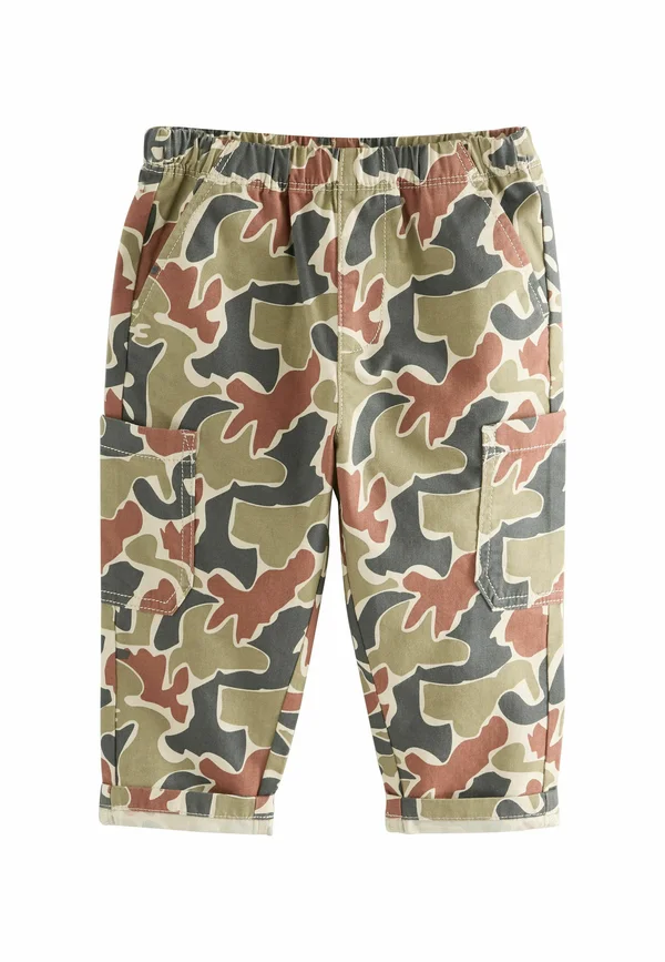 SIDE PULL-ON STANDARD - Trousers - red green camo