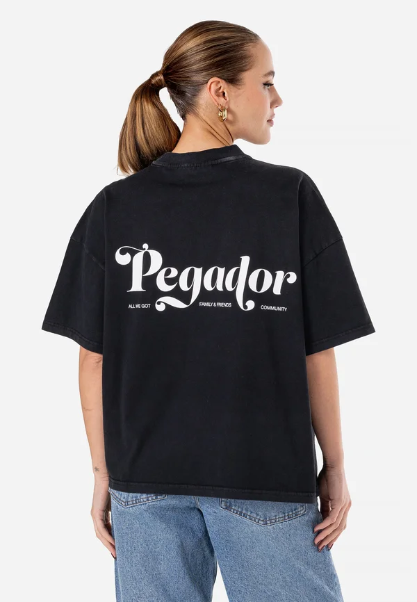 SIENNA OVERSIZED TEE - Print T-shirt - vintage black
