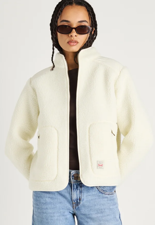SIENNA SHERPA JACKET - Fleece jacket - whisper white