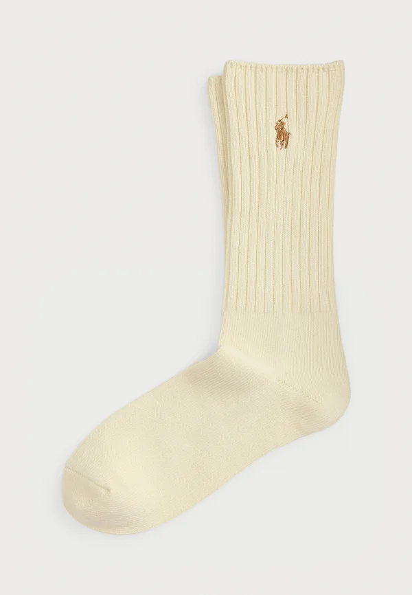 SIGNATURE PONY COTTON BLEND CREW SOCKS - Socks - parchment cream