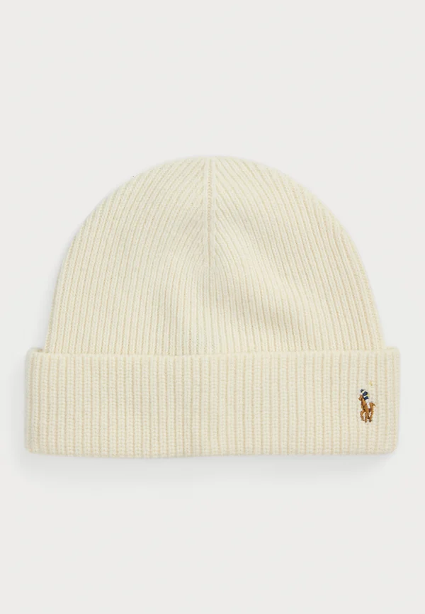 SIGNATURE PONY WOOL-BLEND BEANIE - Beanie - herbal milk