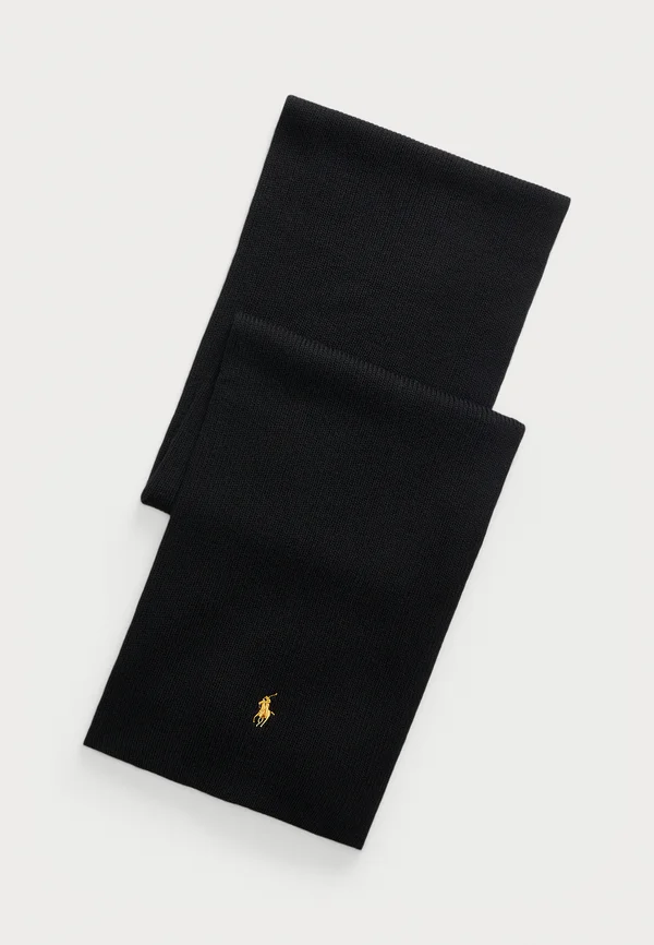 SIGNATURE PONY WOOL SCARF - Scarf -  black
