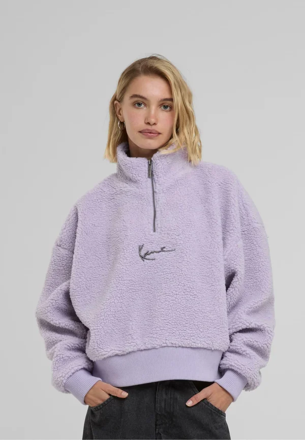 SIGNATURE TROYER - Fleece jumper - purple