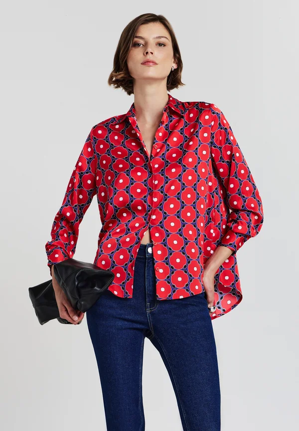 SIMIL FANTASIA - Button-down blouse - var rosso