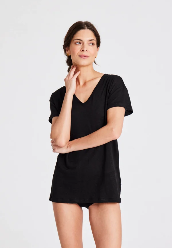 SIMONE TEE  - Basic T-shirt -  black