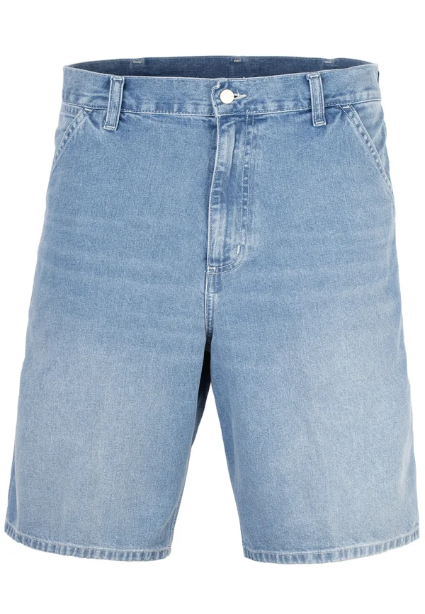 SIMPLE - Denim shorts - blue light true washed