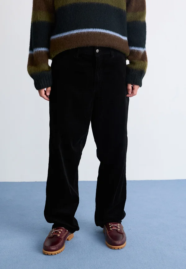 SIMPLE PANT - Trousers - black rinsed