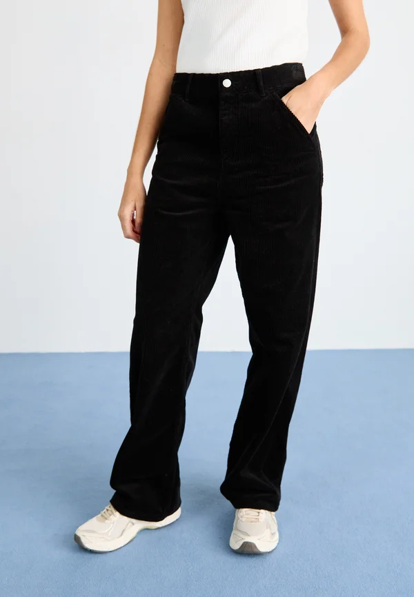 SIMPLE PANT - Trousers - black rinsed