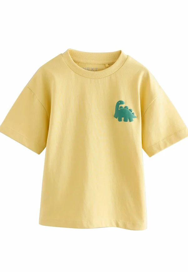 SIMPLE SHORT SLEEVE - Print T-shirt - yellow dino