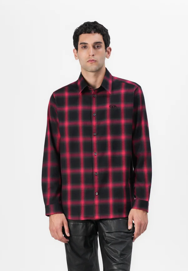 SIMPLY CHECK - Shirt - black