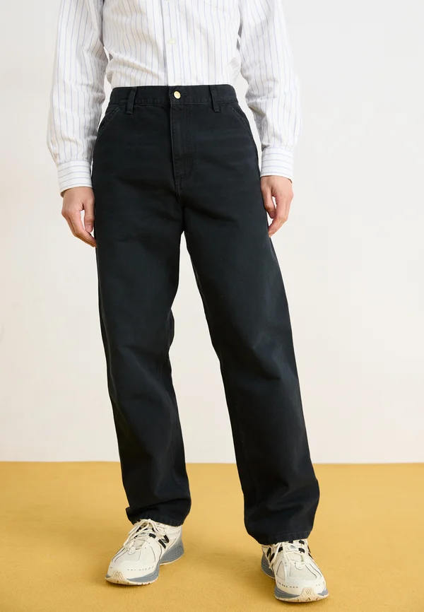SINGLE KNEE PANT - Trousers - black stone