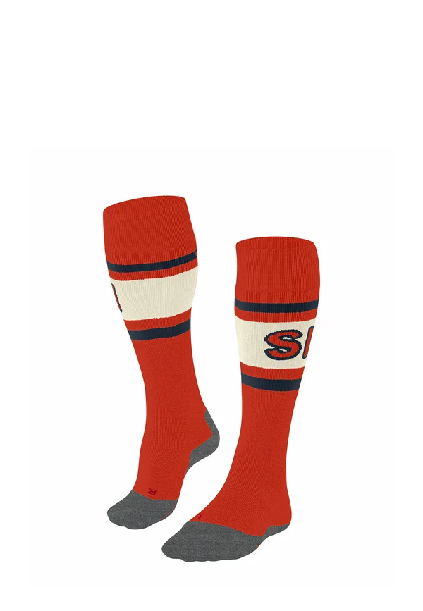 SK2 INTERMEDIATE SKIING - Knee high socks - samba orange