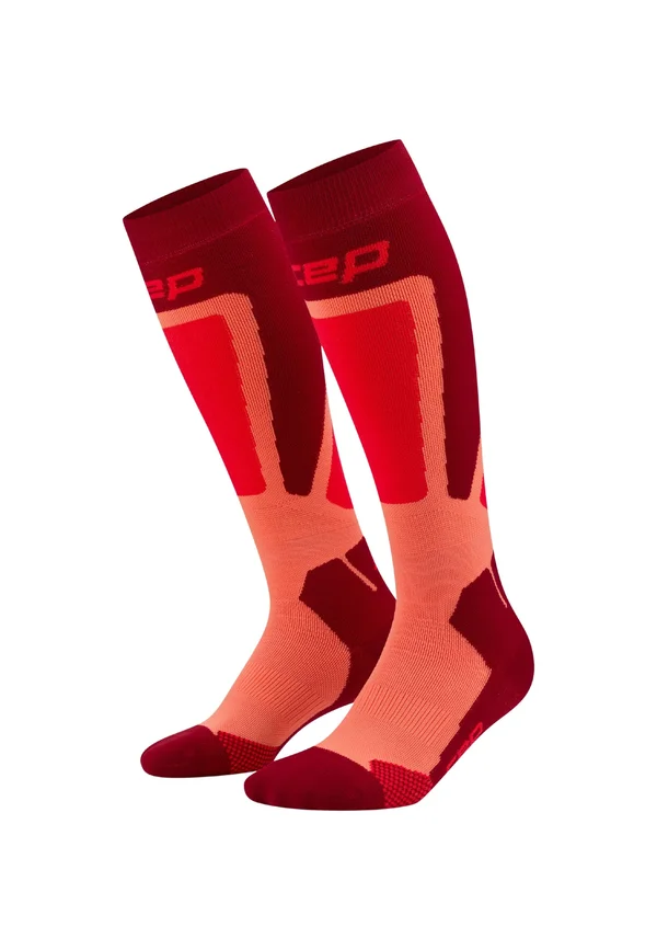 SKI COMPRESSION THERMO TALL - Knee high socks - red coral