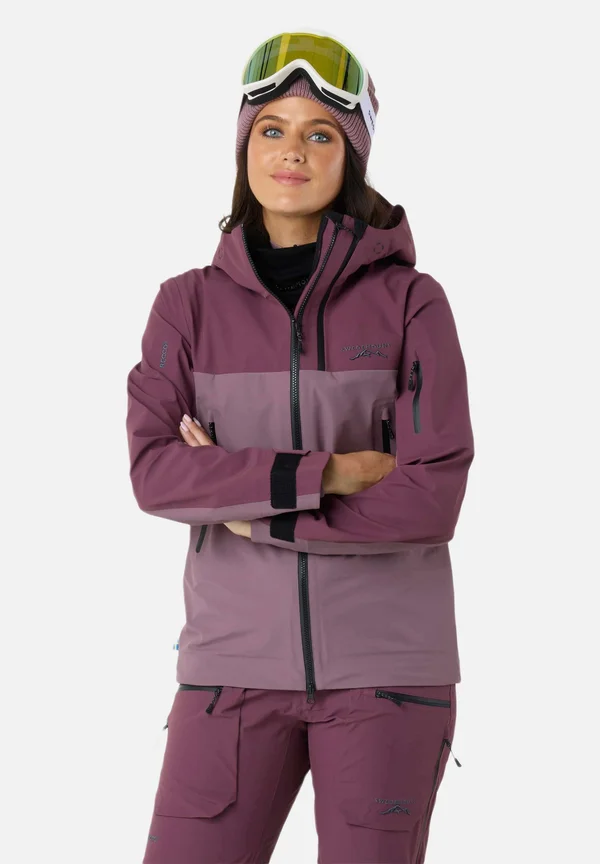 Ski jacket - dk mauve pale mauve