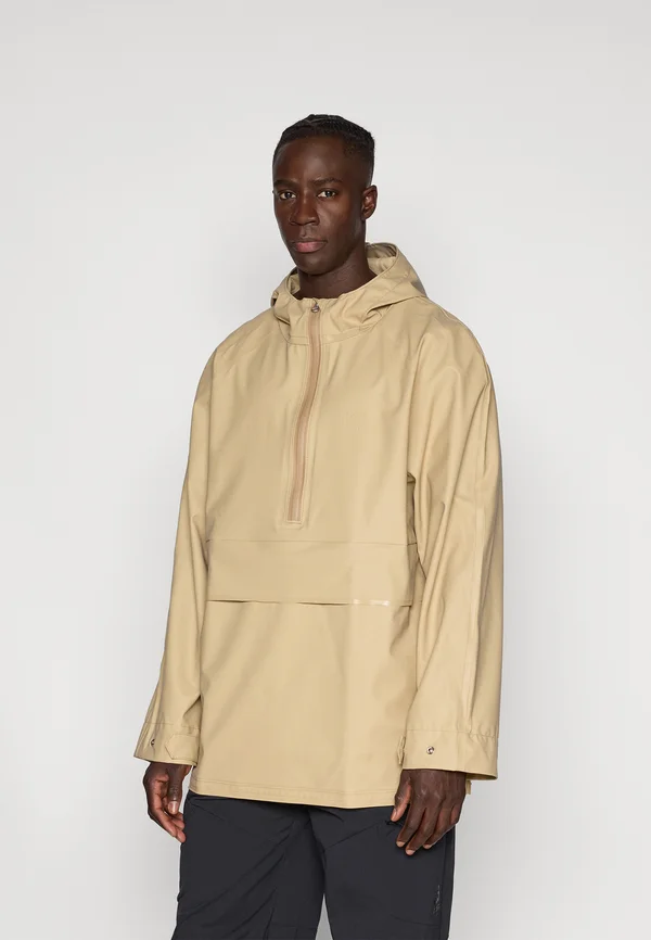 SKIPAGATA RAIN ANORAK - Waterproof jacket - travertine