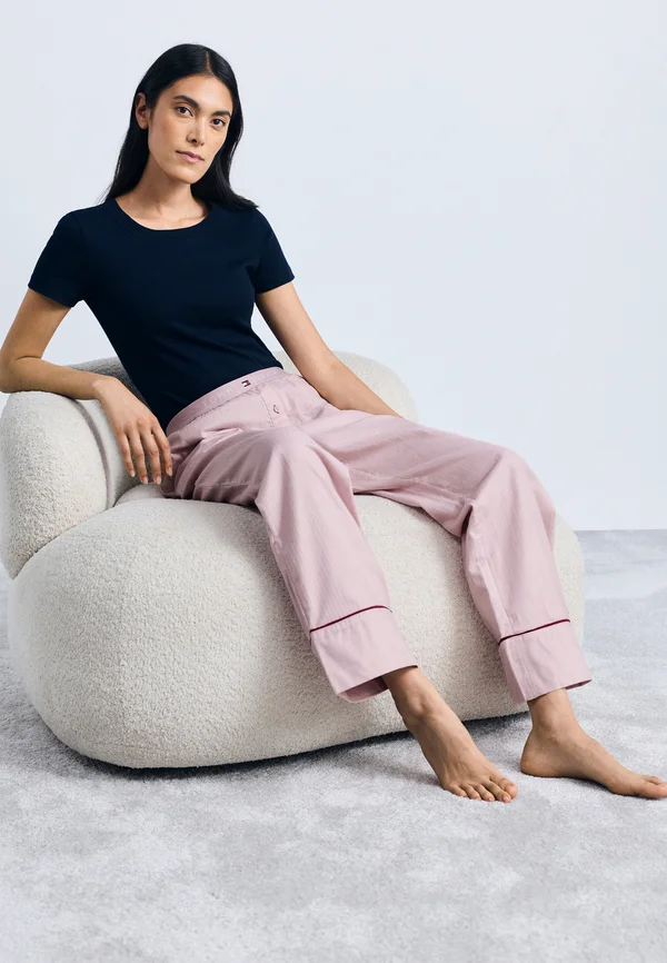 SLEEP SOLID PANTS - Pyjama bottoms - foggy pink