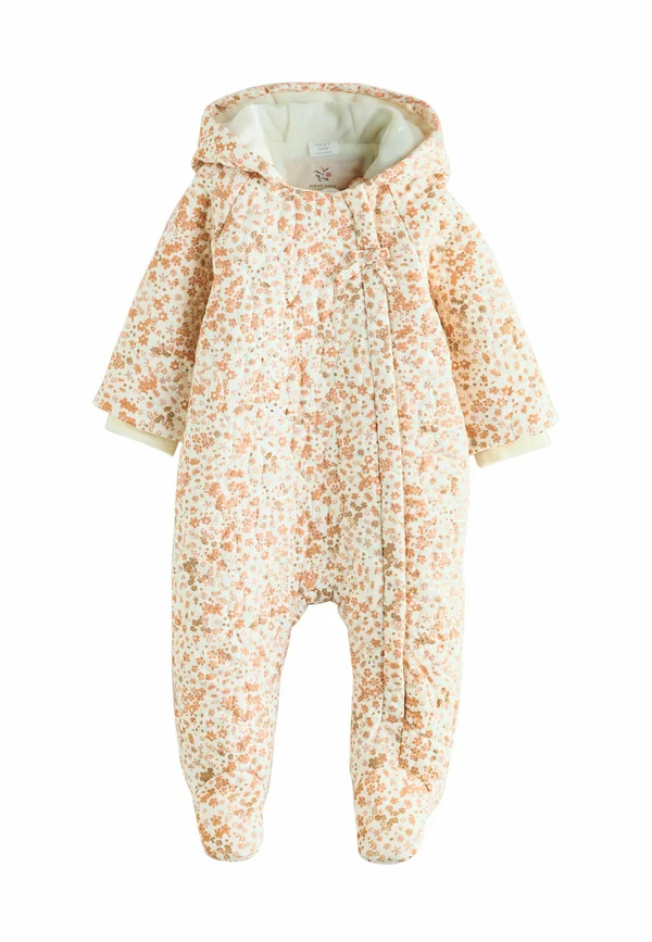 Sleep suit - ecru floral printed