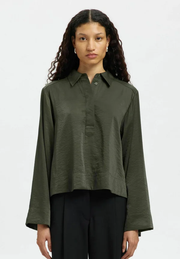 SLFJEAN - Button-down blouse - deep depths