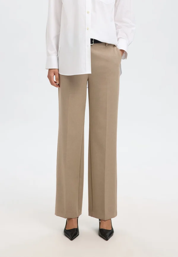 SLFRITA WIDE PANT  - Trousers - camel