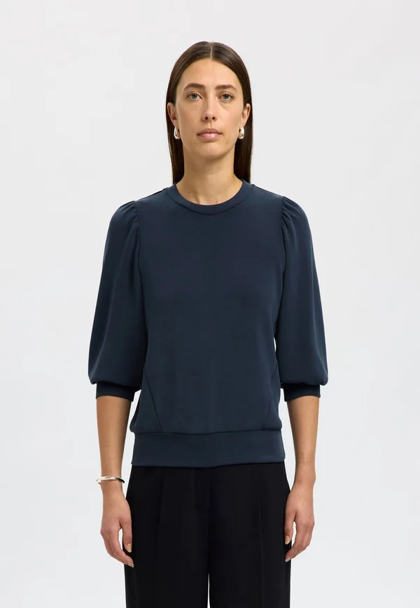 SLFTENNY 3/4 NOOS - Sweatshirt - dark sapphire